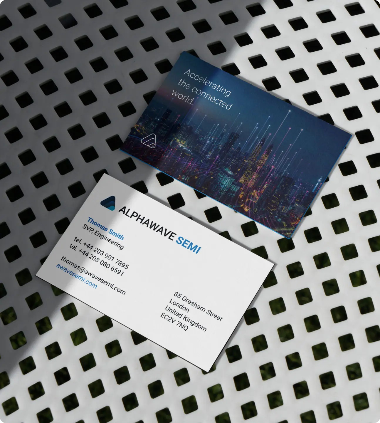 Alphawave b2b business cards