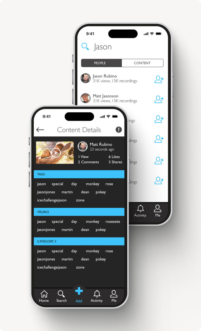 Beforeverme mobile app design search tags mobile