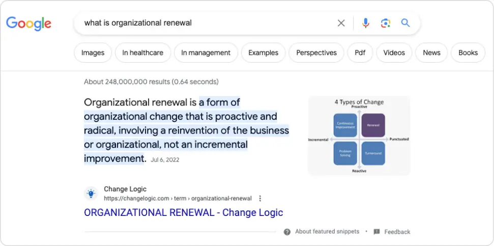 Changelogic b2b seo rich snippets
