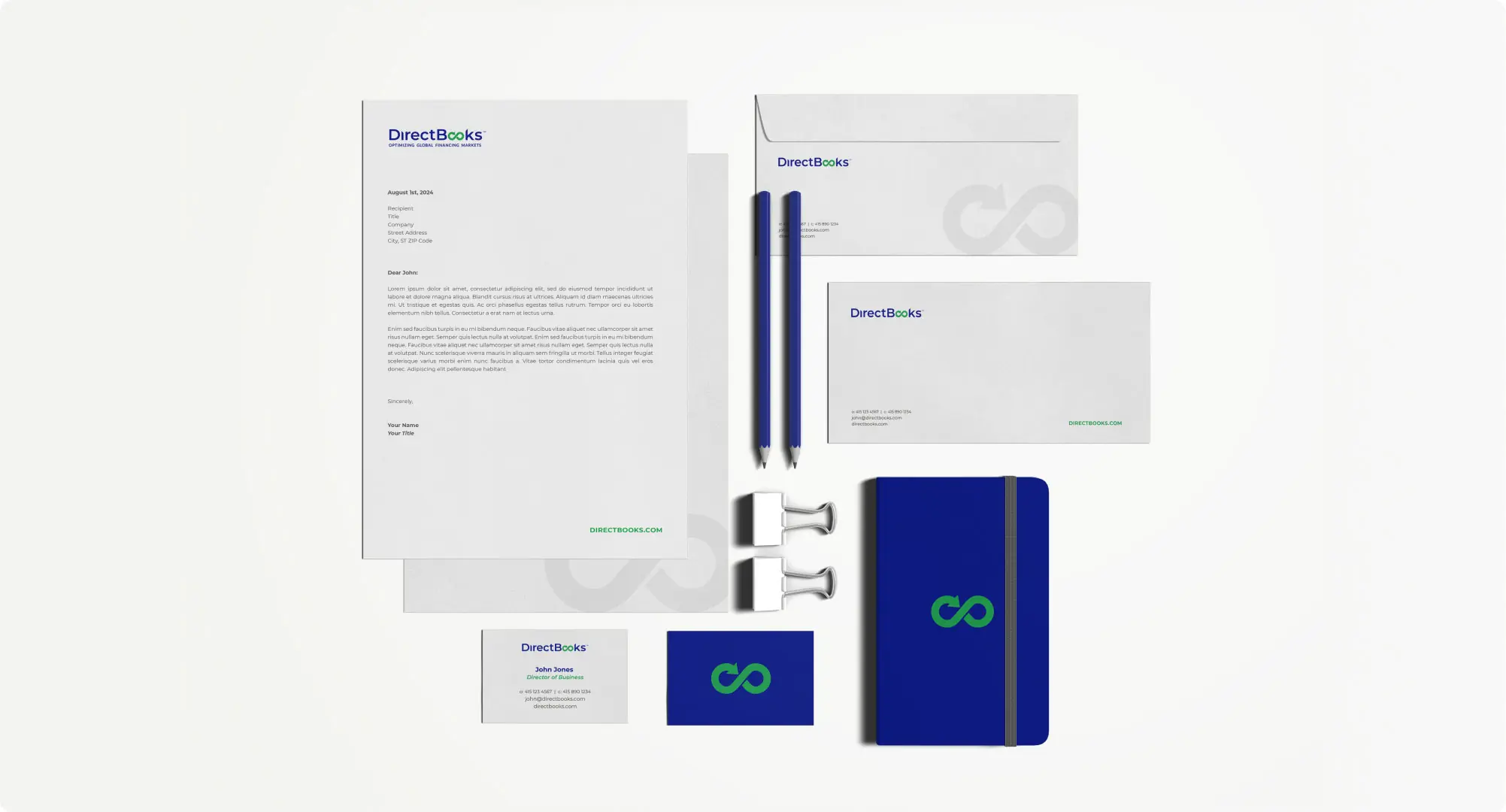 Directbooks b2b brand identity