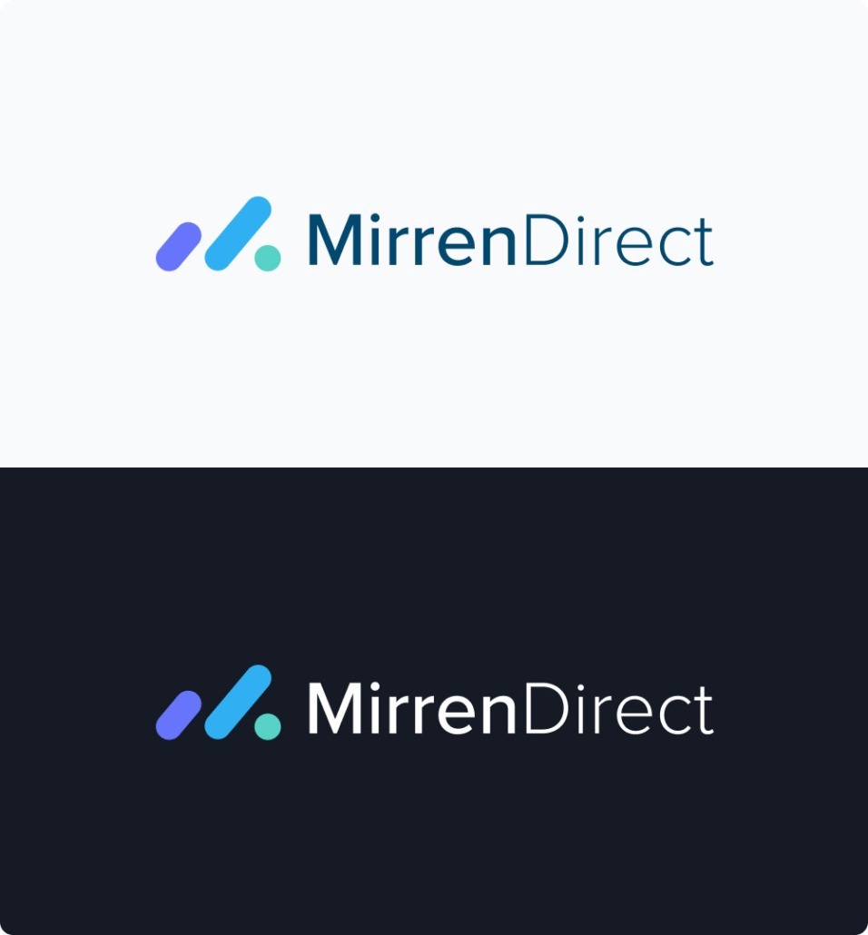 Mirren b2b logo design mobile