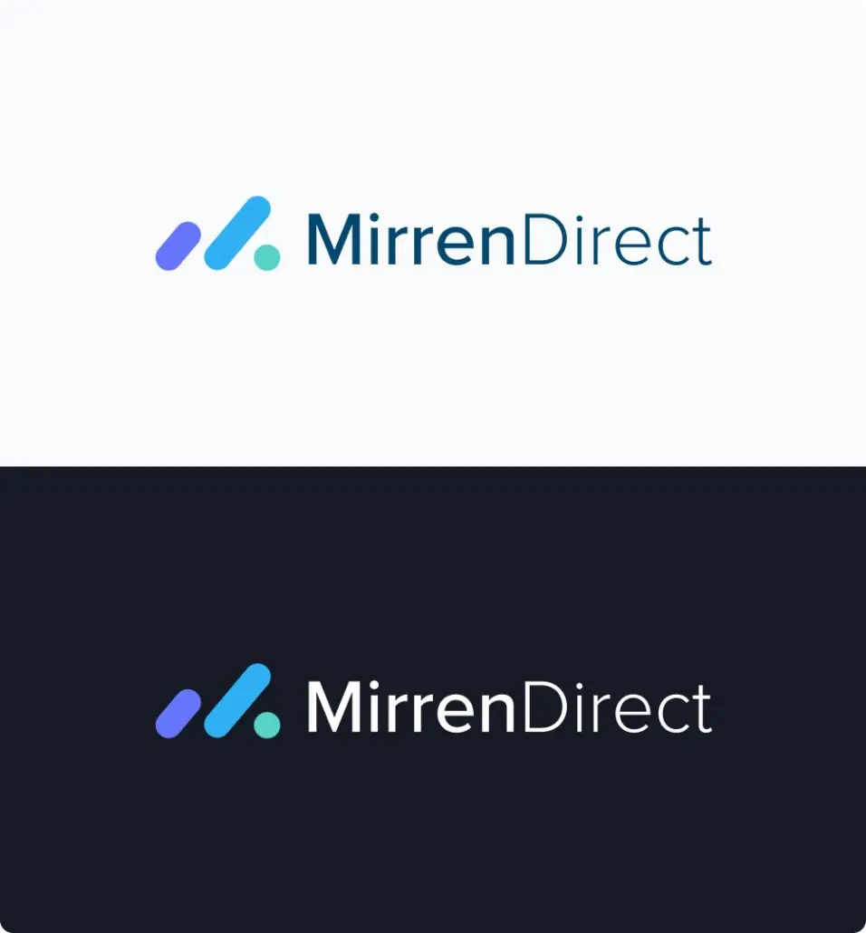 Mirren b2b logo design mobile