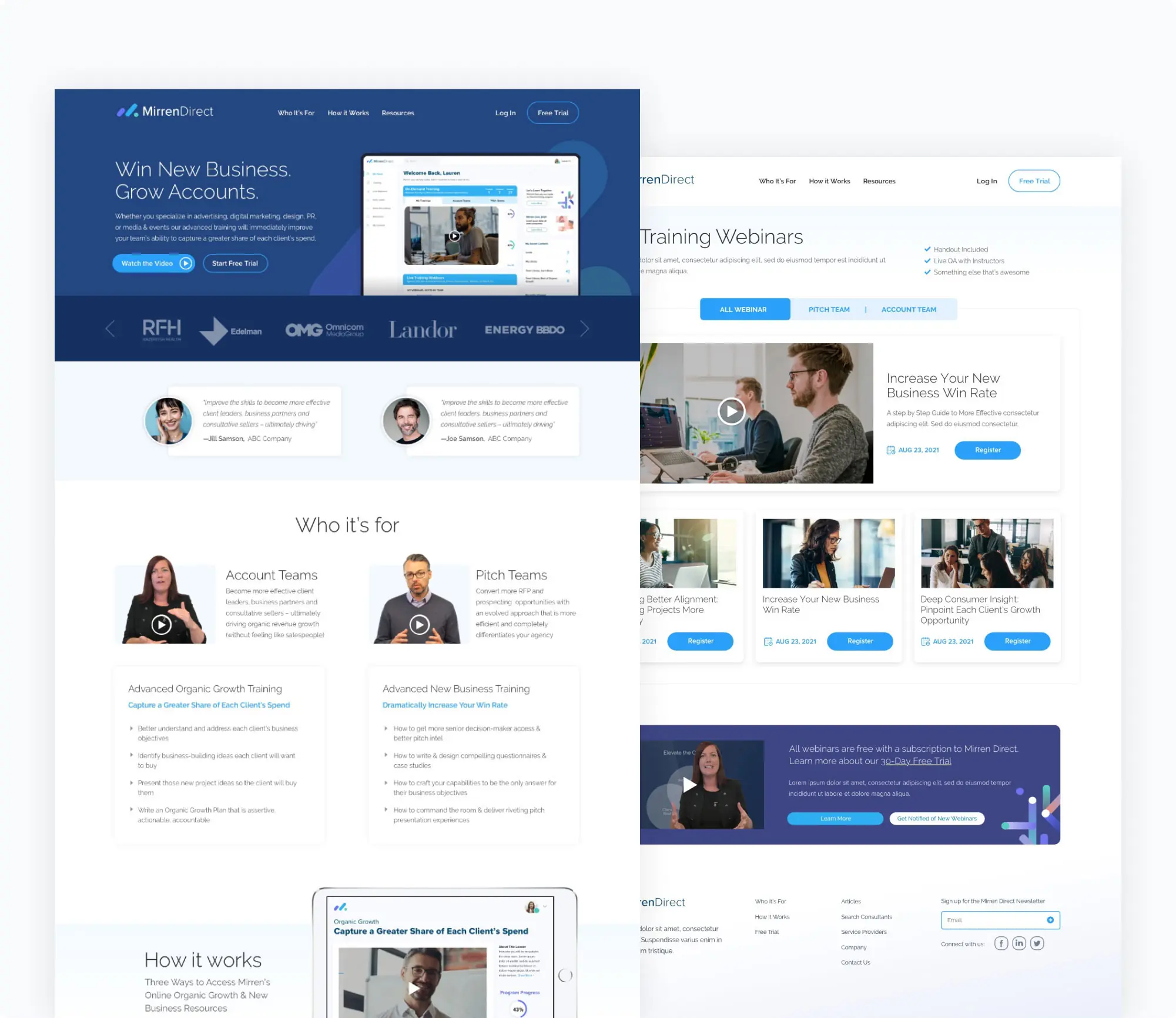 Mirren b2b website design2