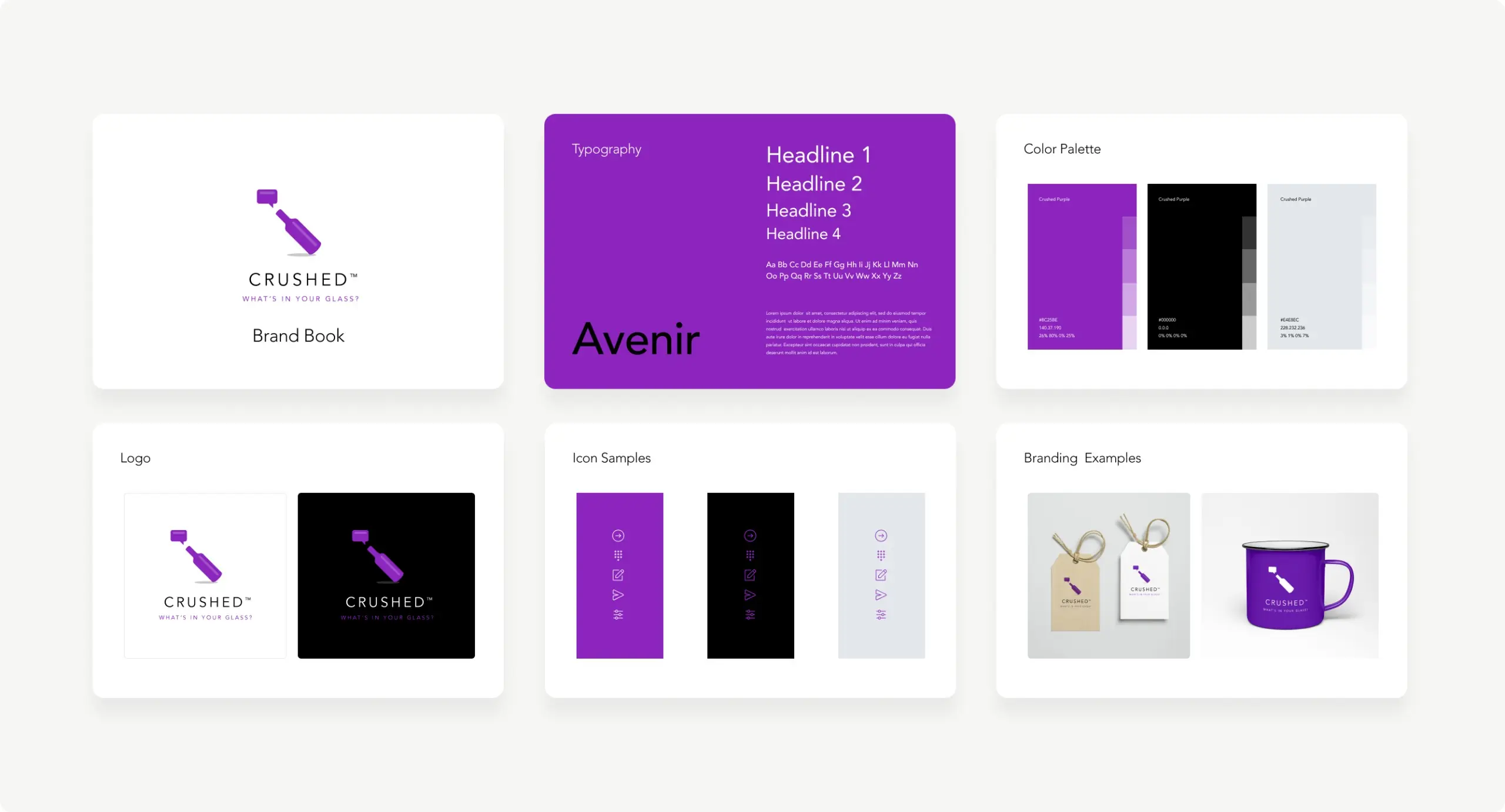 Crushed Mobile App Branding