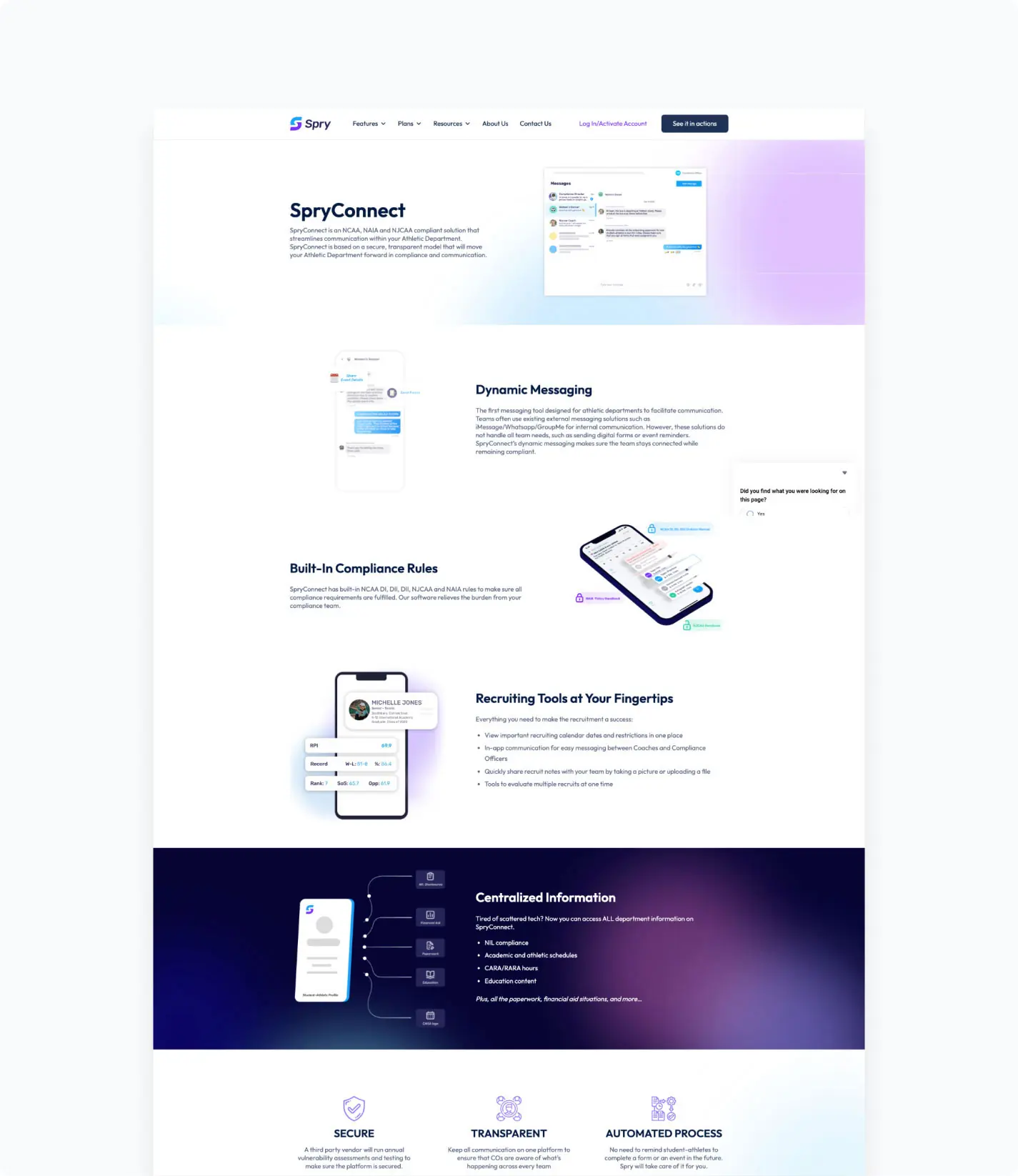 Spry b2b website design product mobile2