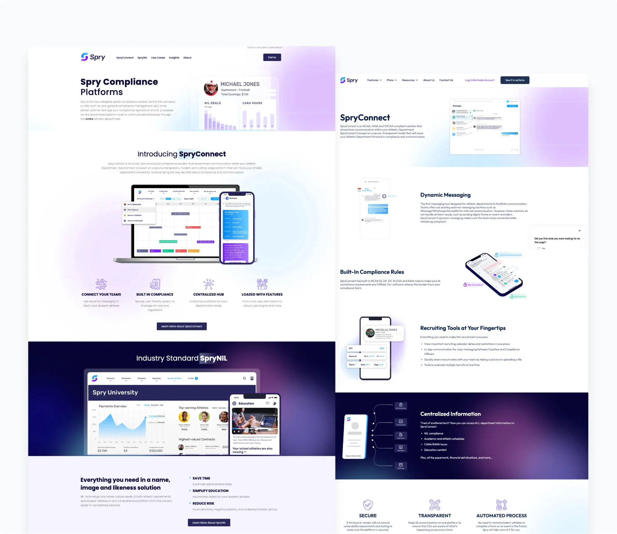 Spry b2b website design