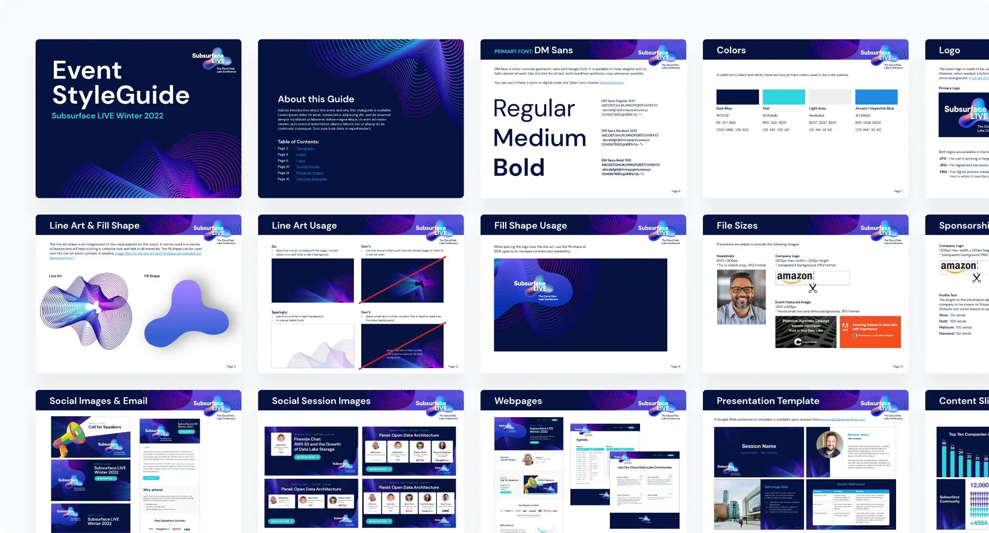 Subsurface b2b event brand guide