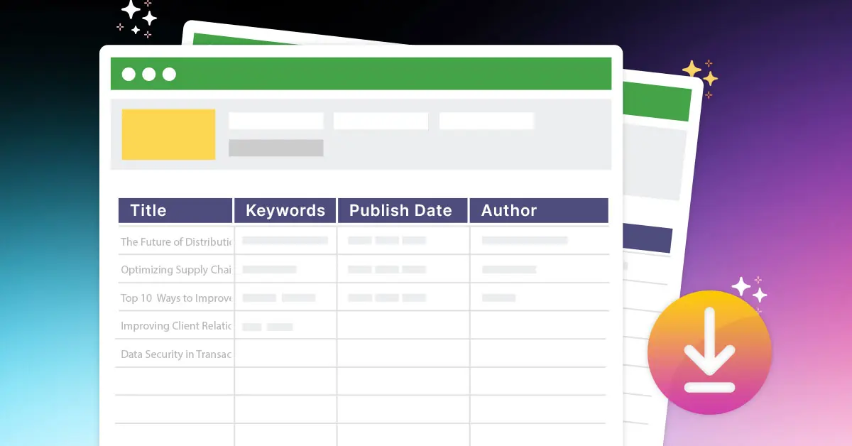 b2b seo excel templates feat